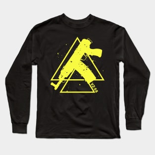 Yellow Triangles Assault rifle VZ-58 Long Sleeve T-Shirt